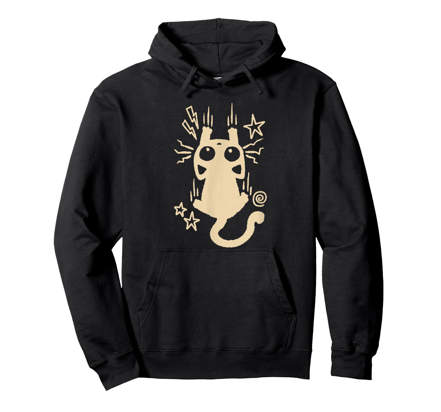 90s Y2K Clinging Tomcat Cat Leaving Scratch Marks T-Shirt