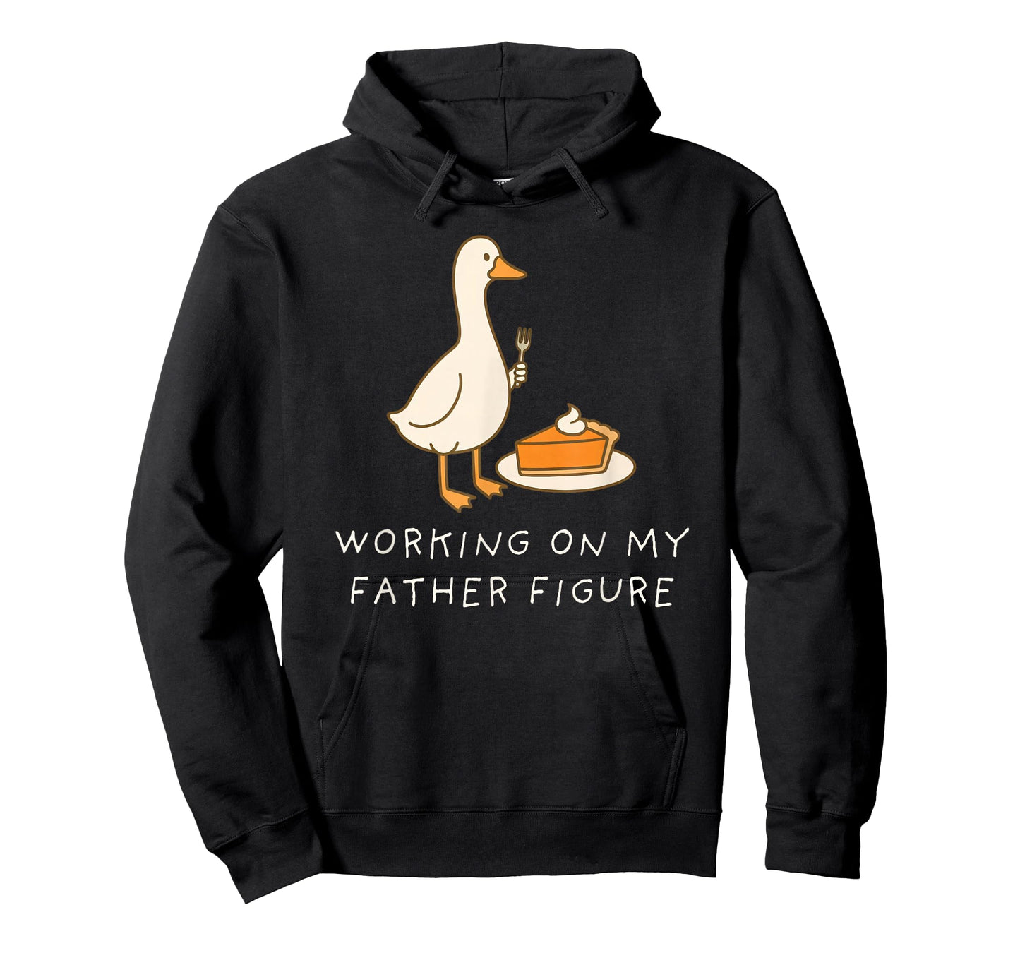 Goose Eating Pie for Two Couple Working On My Father Figure T-Shirt