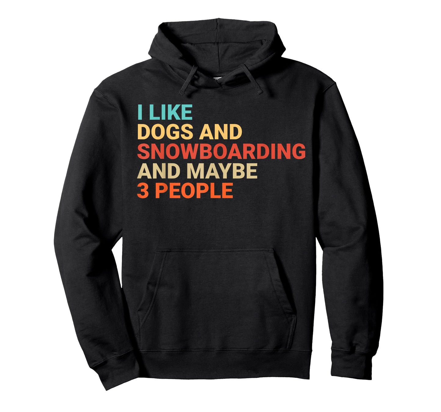 Retro I Like Dogs and Snowboarding Lover Funny Snowboarder T-Shirt