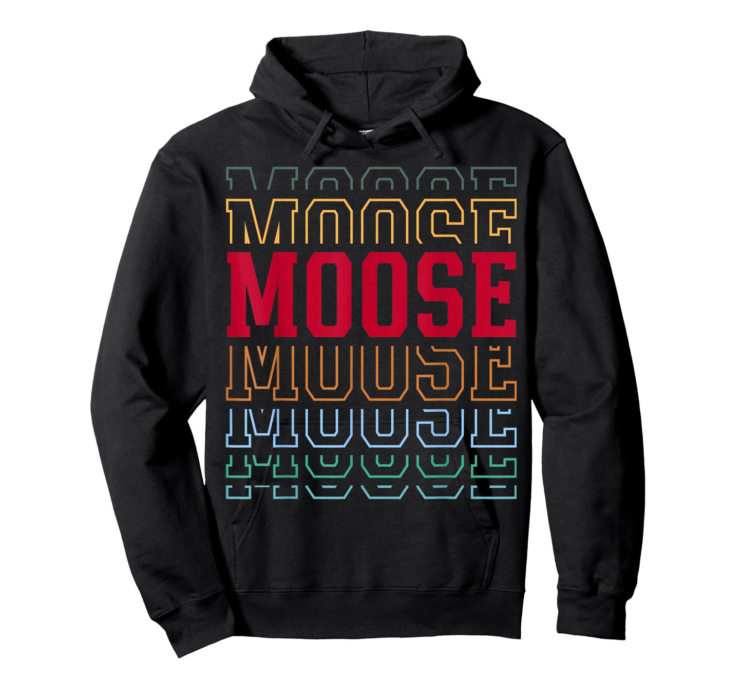 Moose Layered Text Costume Animal Lover T-Shirt