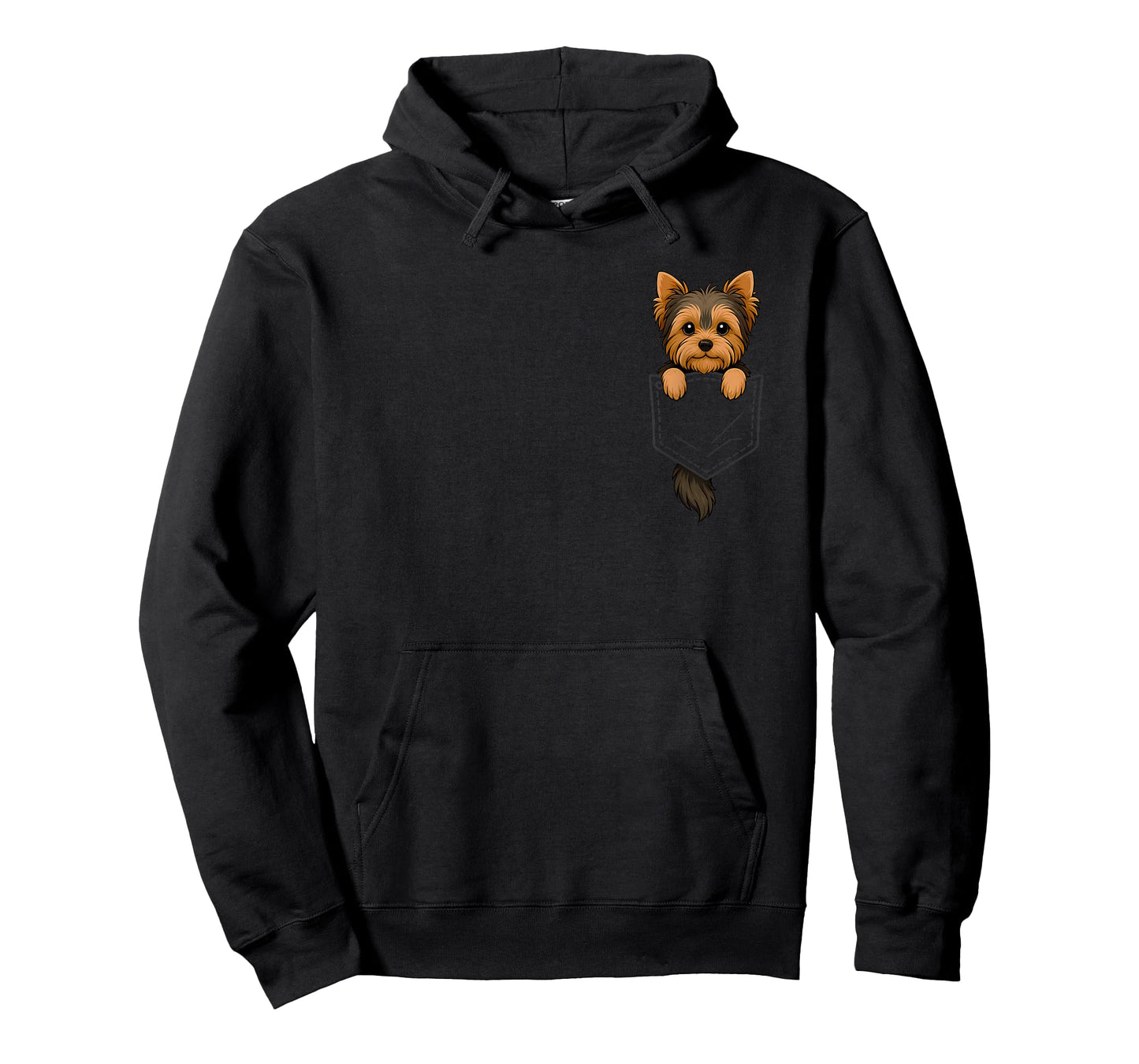 Funny Yorkshire Terrier Peeking in Pocket Dog Puppy Lover T-Shirt