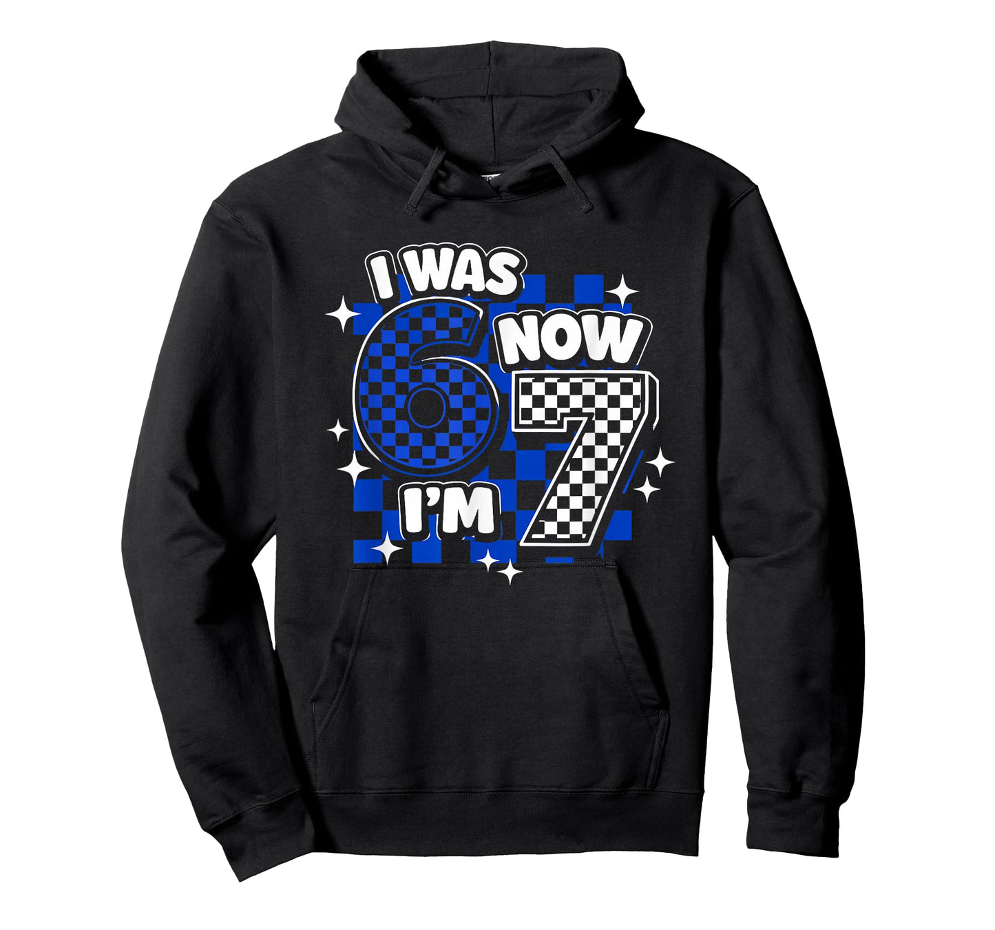 7 Years Old Birthday I was 6 Now I'm 7 6 7 Funny Kids Girls T-Shirt
