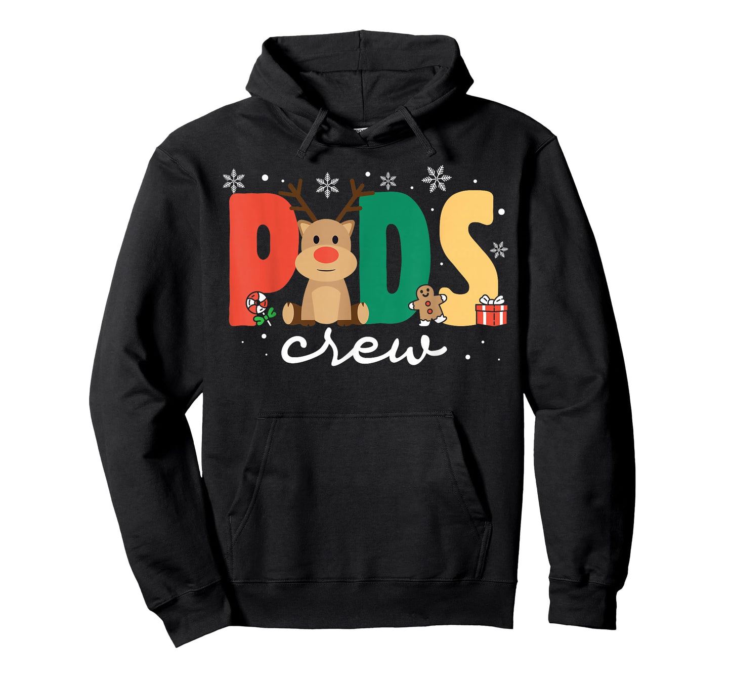 Retro Peds Crew Christmas Pediatric Nurse Nursing Group T-Shirt