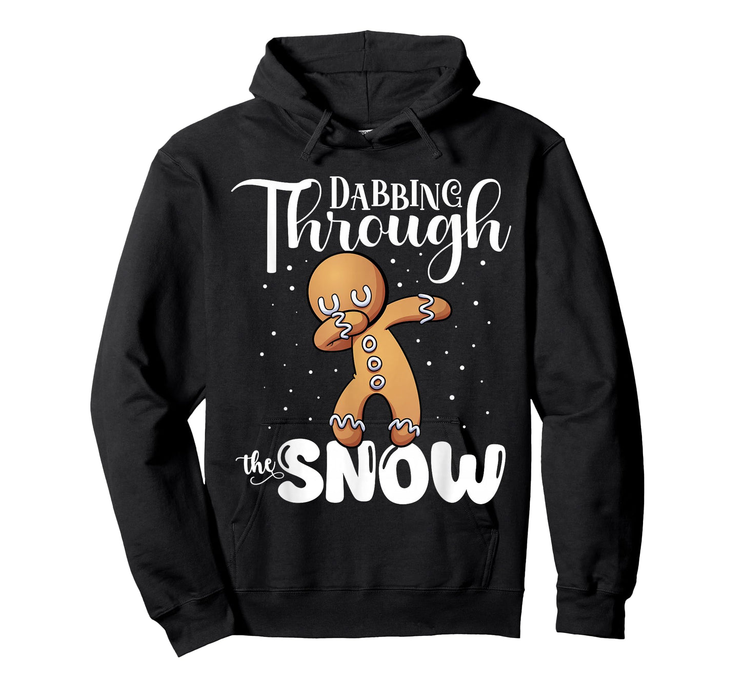 Gingerbread Dabbing Through The Snow Cute Christmas T-Shirt