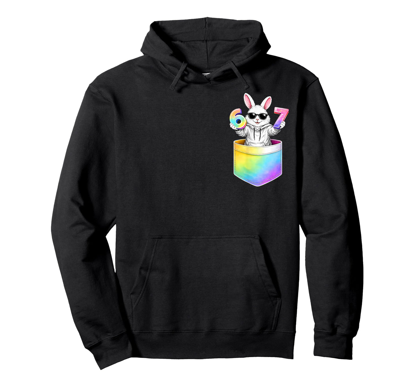 Easter Bunny in Pocket Six Seven Bruh 67 Meme Easter Day T-Shirt