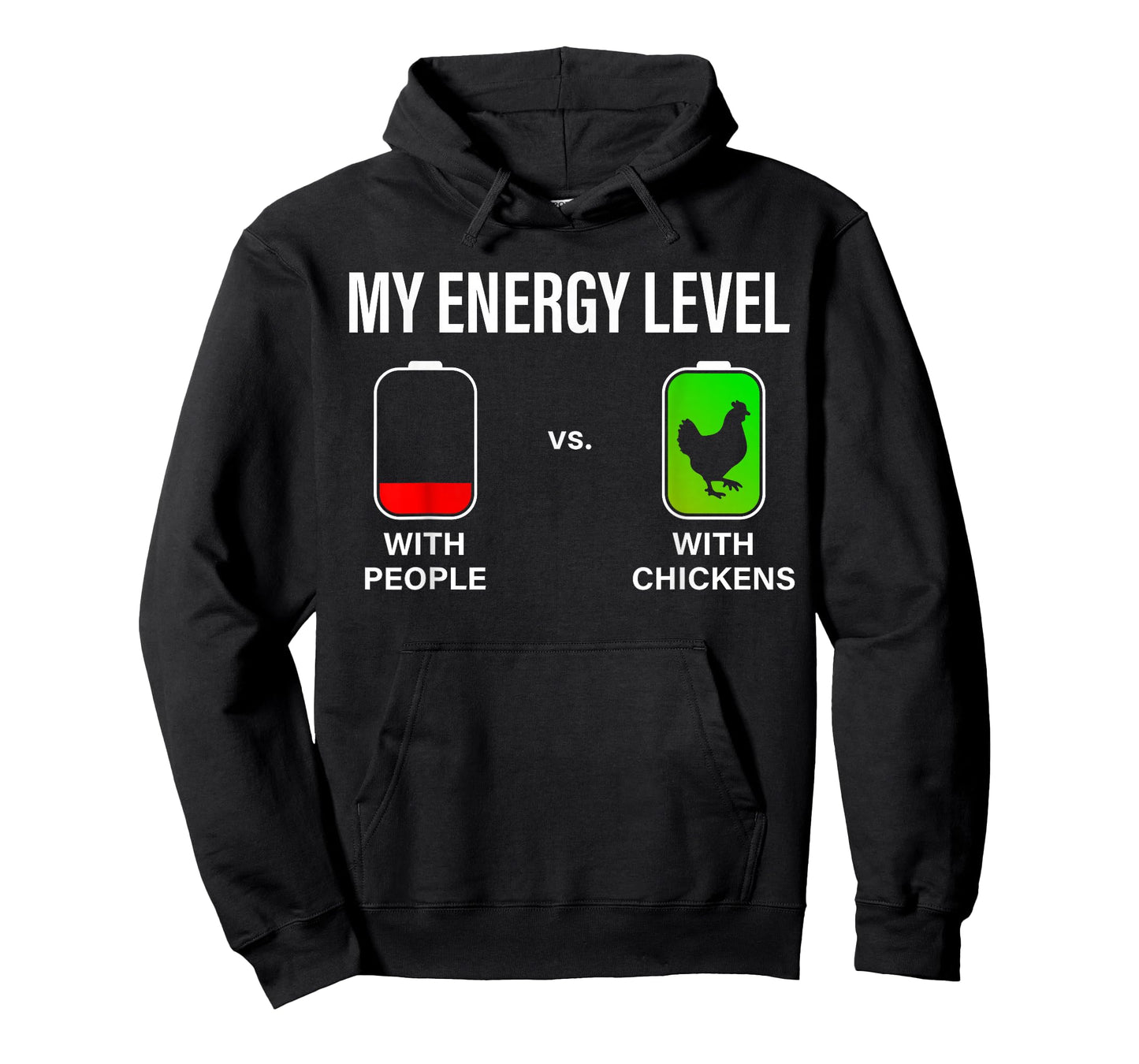 My Energy Level Funny Chicken Lover Backyard Chicken Farming T-Shirt