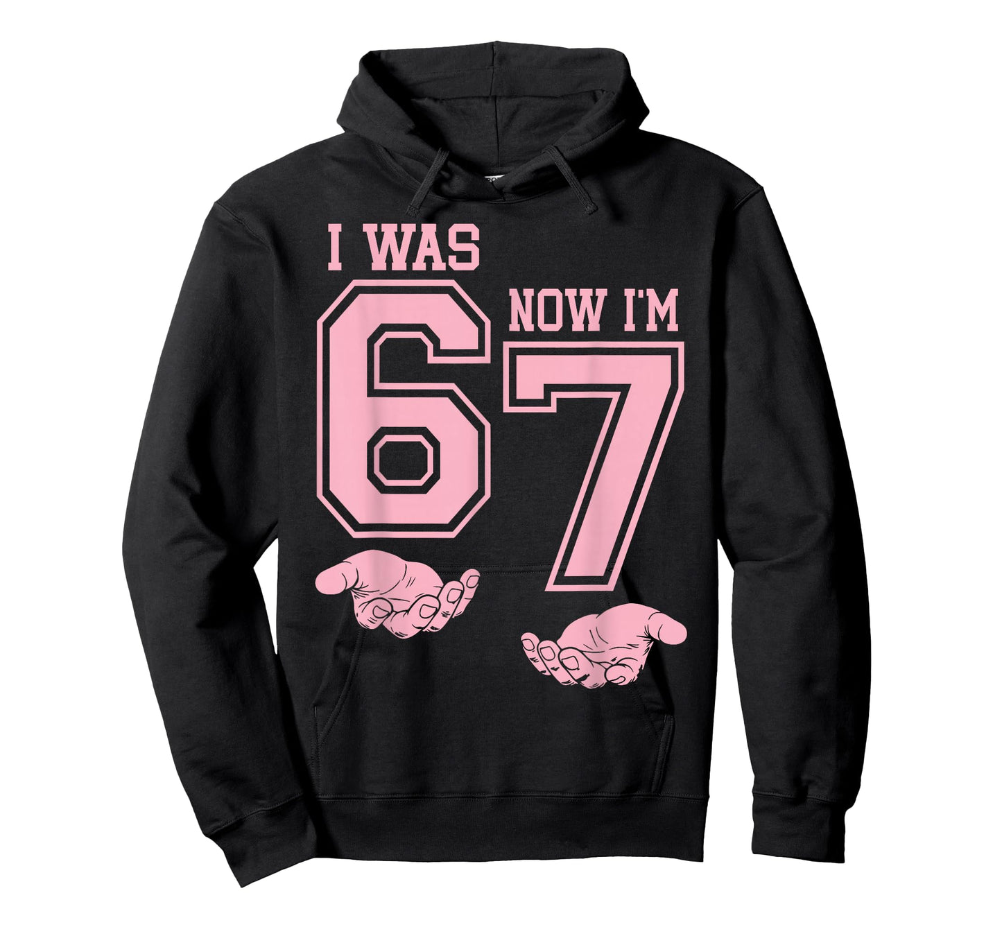 Six Seven Meme 7 Year Old Birthday Shirt was 6 Now I'm 7 T-Shirt