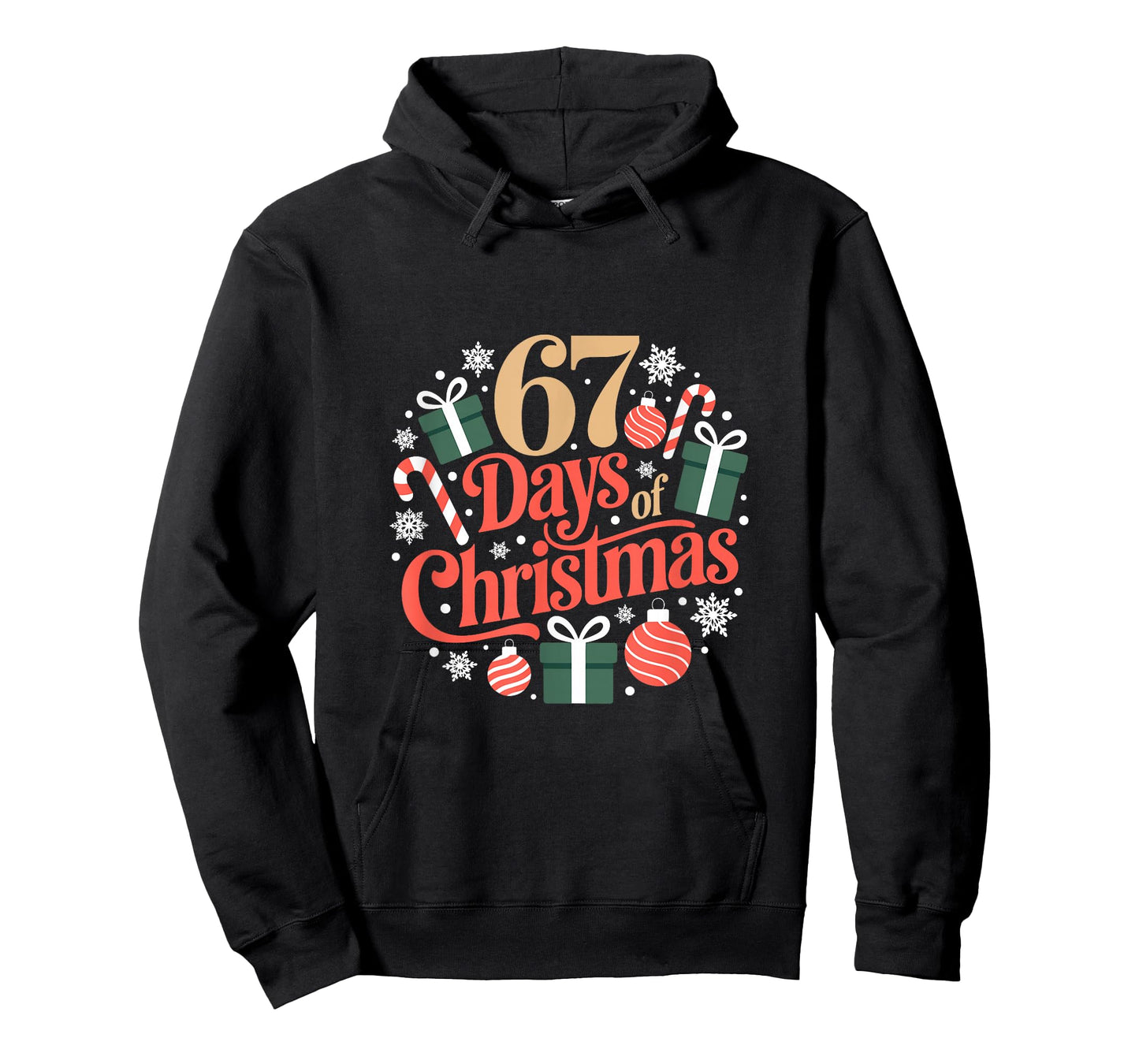 Six Seven Days of Christmas Holiday Countdown Funny 67 T-Shirt