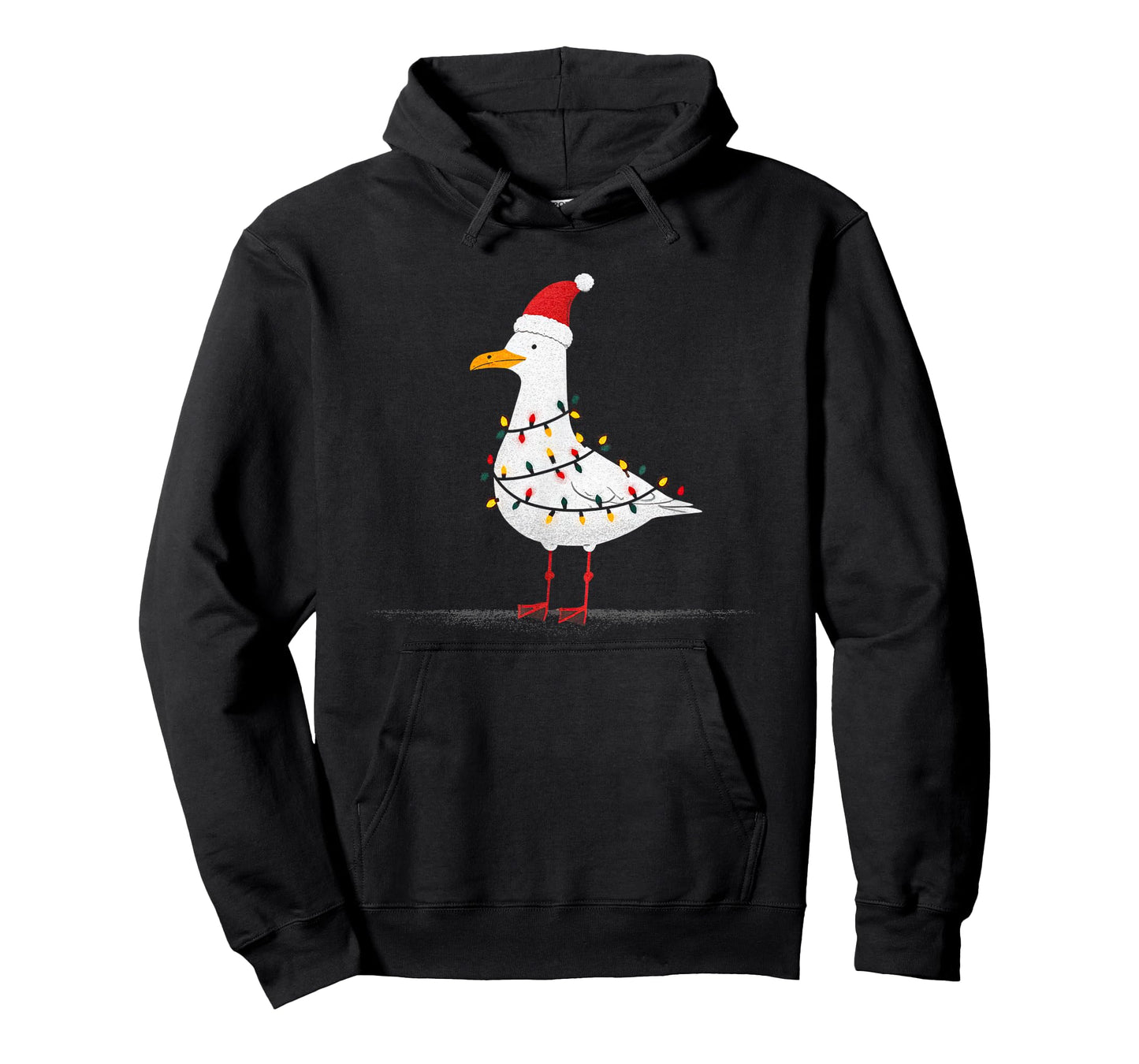 Funny Seagull Christmas Graphics Animal Lights Lover T-Shirt