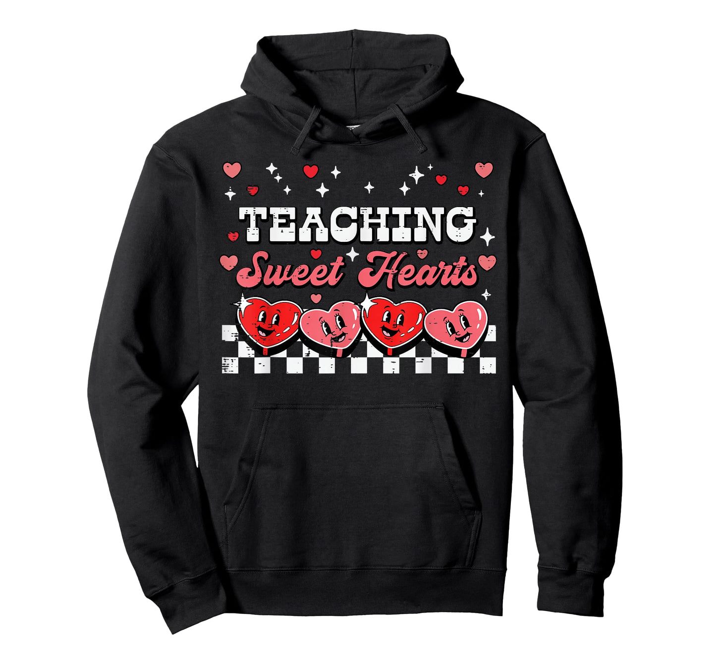 Valentines Day Teacher Teaching Sweethearts Retro Women Men T-Shirt