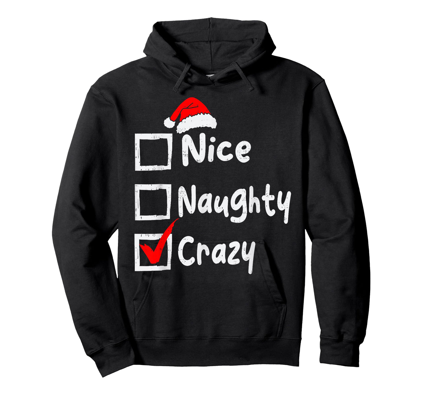 Nice Naughty Crazy Funny Christmas List Family Matching Xmas T-Shirt