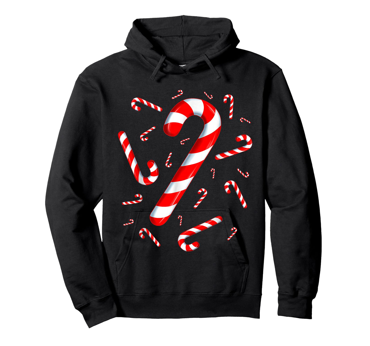 Christmas Candy Cane Santa Xmas Kids Toddler Youth Women Men T-Shirt