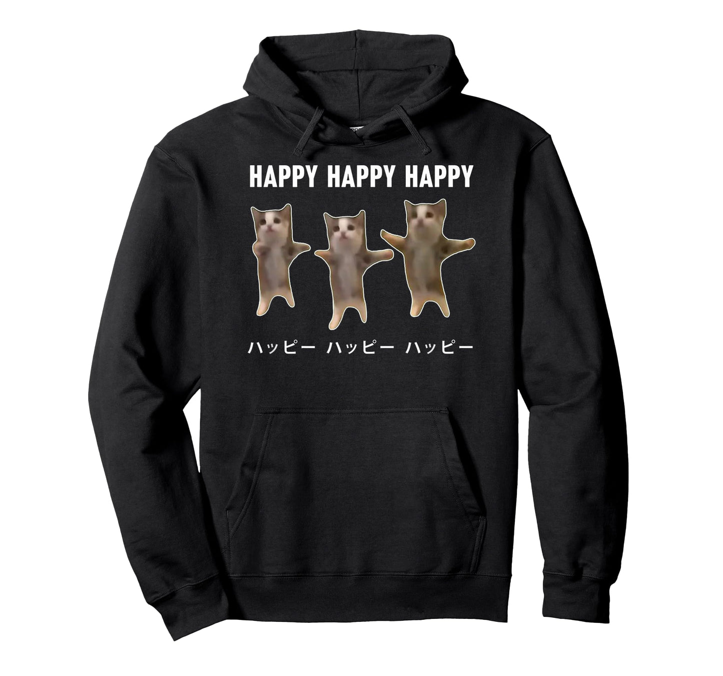 Funny Japanese Cat Meme Dancing Happy Cats for Men Women T-Shirt