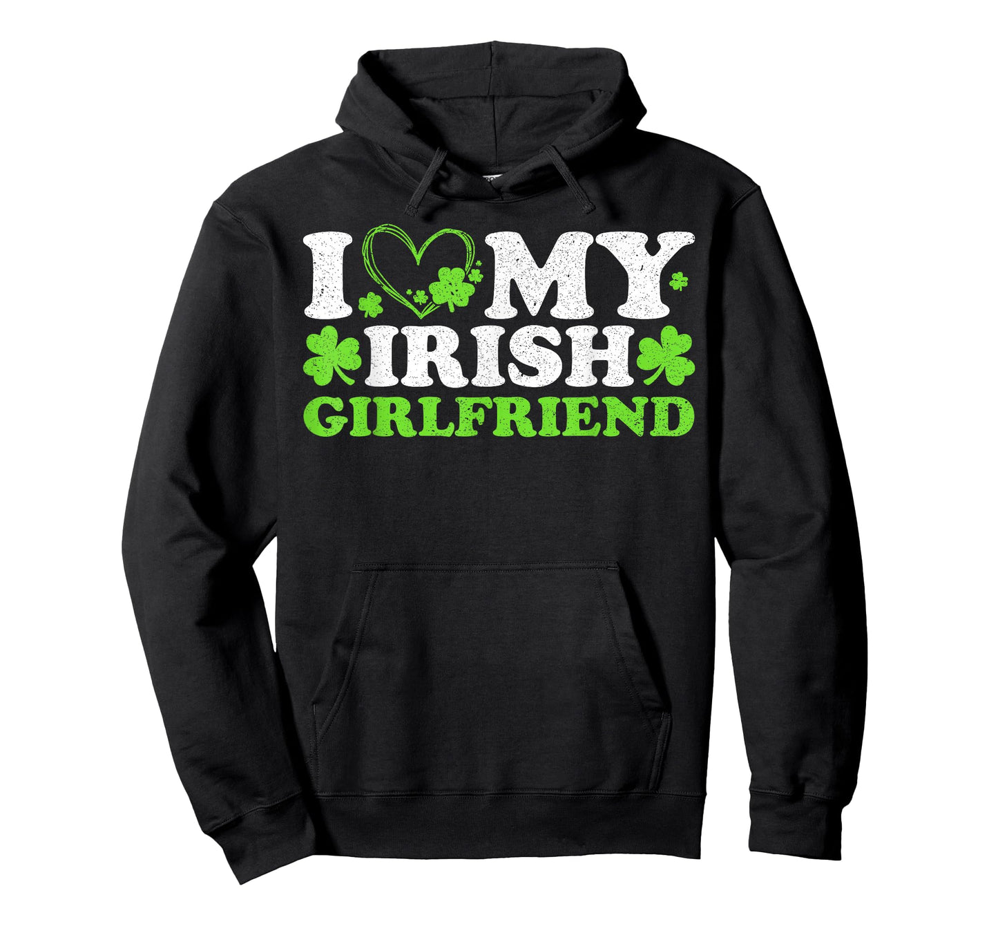St Patricks Day I Love My Irish Girlfriend Heart Men T-Shirt