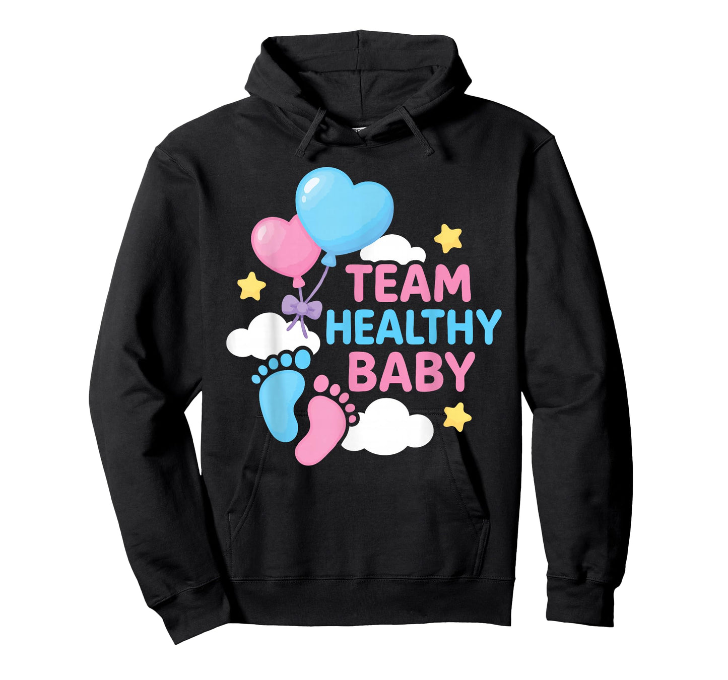 Team Healthy Baby Cute Gender Reveal Party Supplies T-Shirt