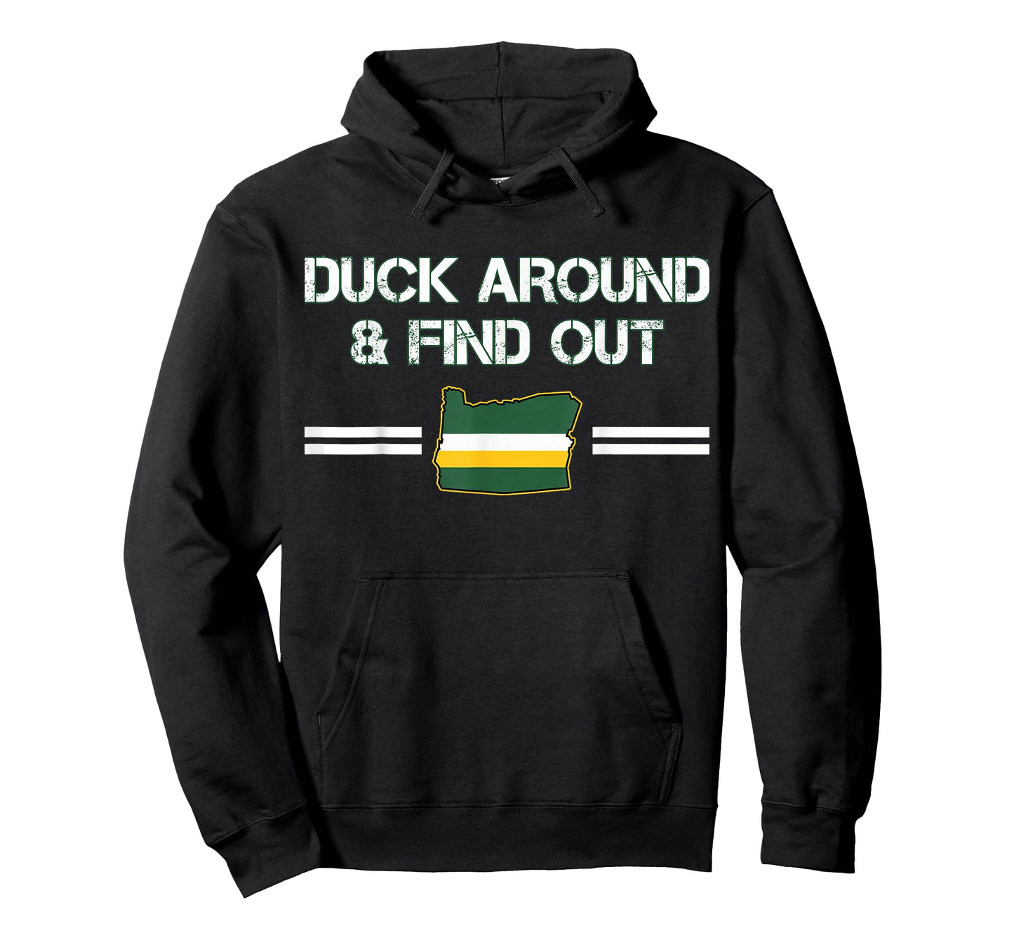 Duck Around and Find Out Funny Oregon Map T-Shirt