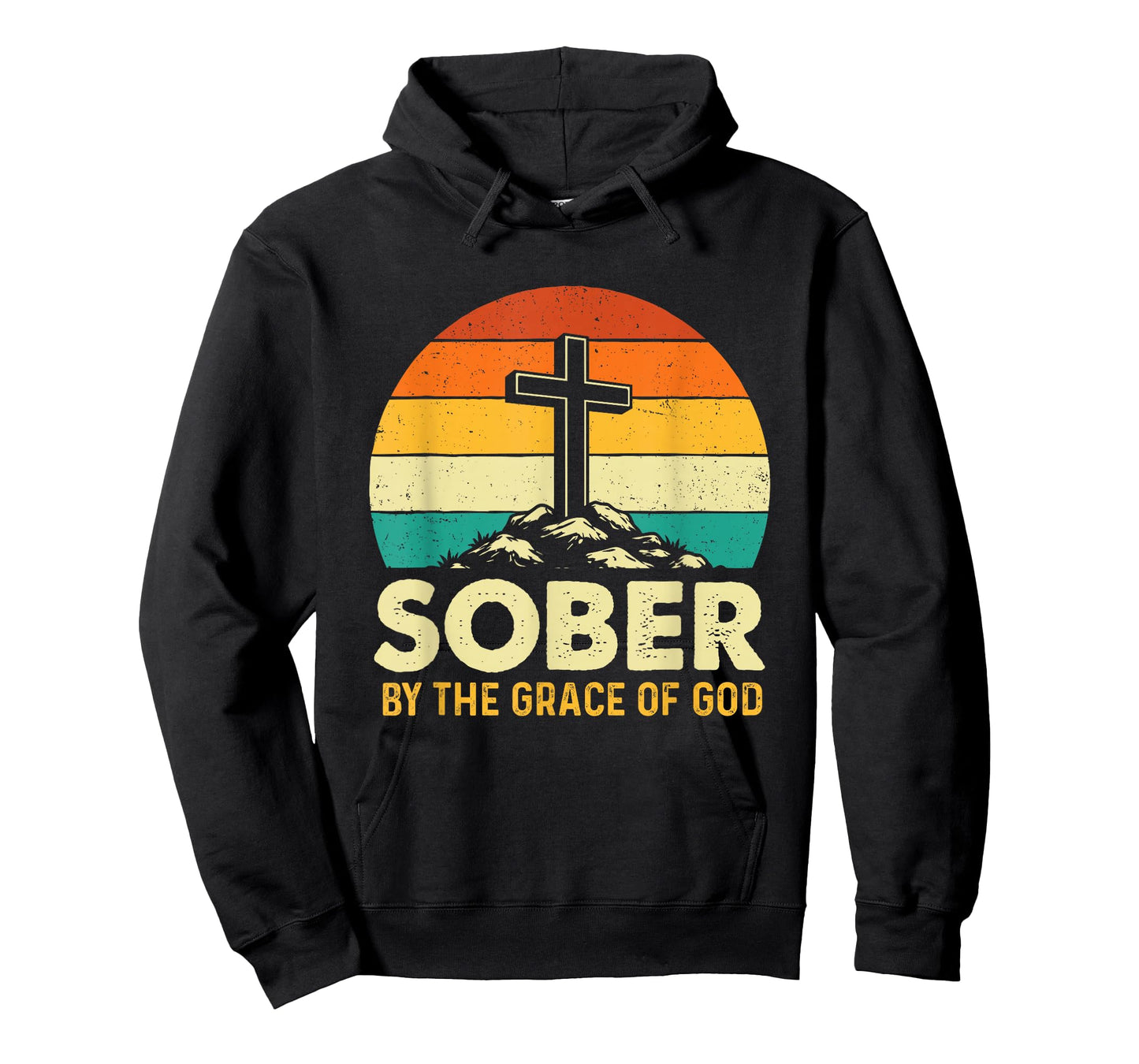 Sober by The Grace of God - Sober Sobriety Anniversary AA NA T-Shirt