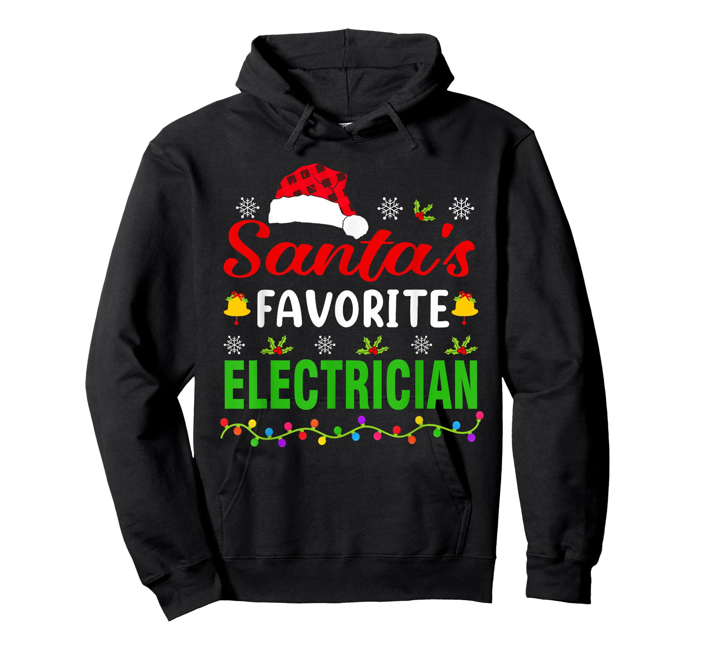 Santa's Favorite Electrician Funny Christmas Xmas T-Shirt