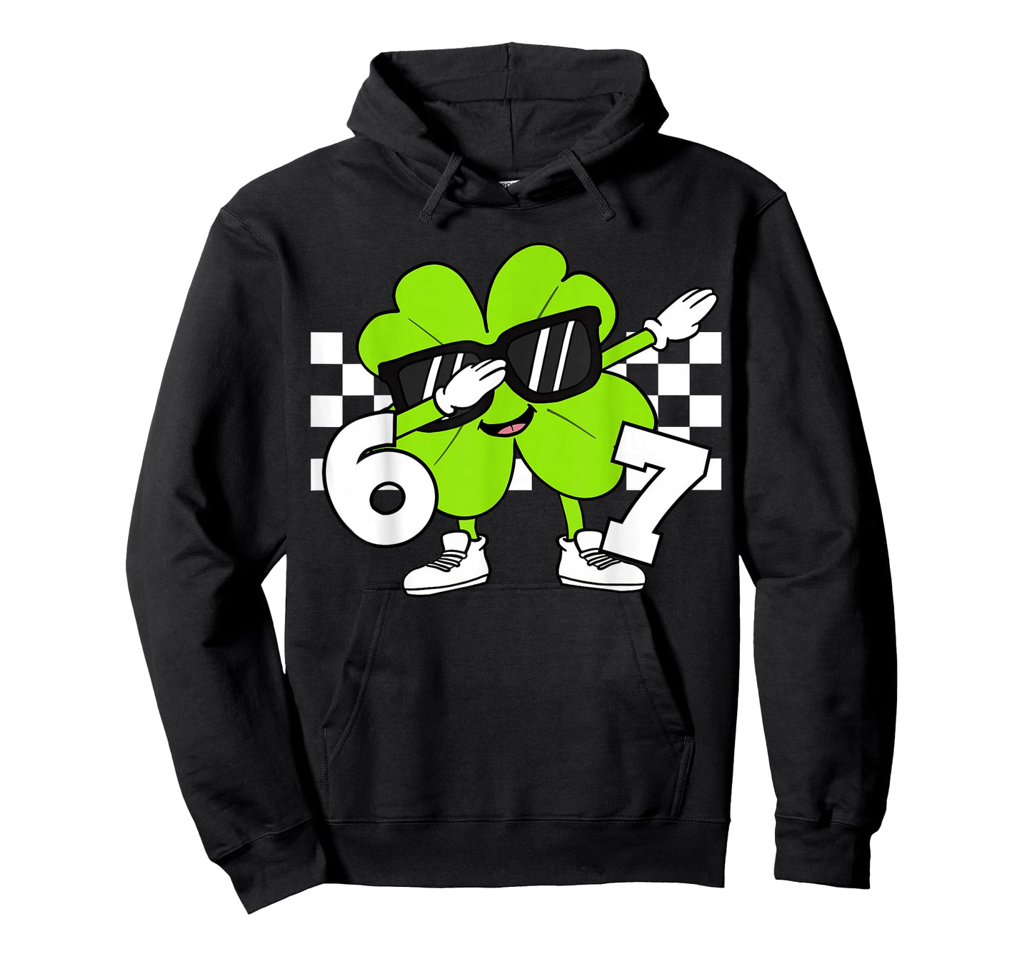 Boys St Patricks Day Dabbing Shamrock Clover 67 Six Seven T-Shirt