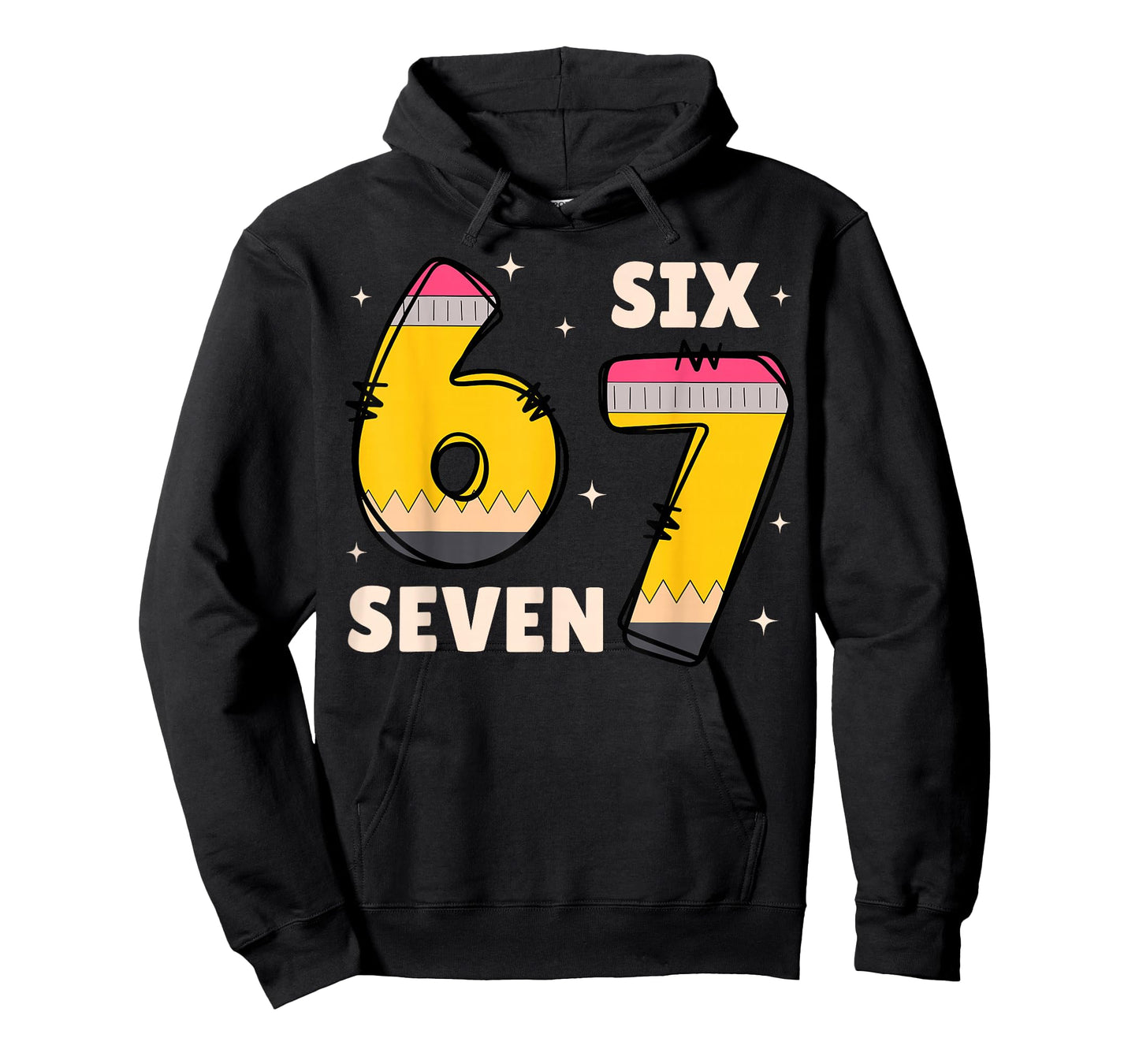Six Seven 67 Days of School Pencils Meme Teachers Students T-Shirt