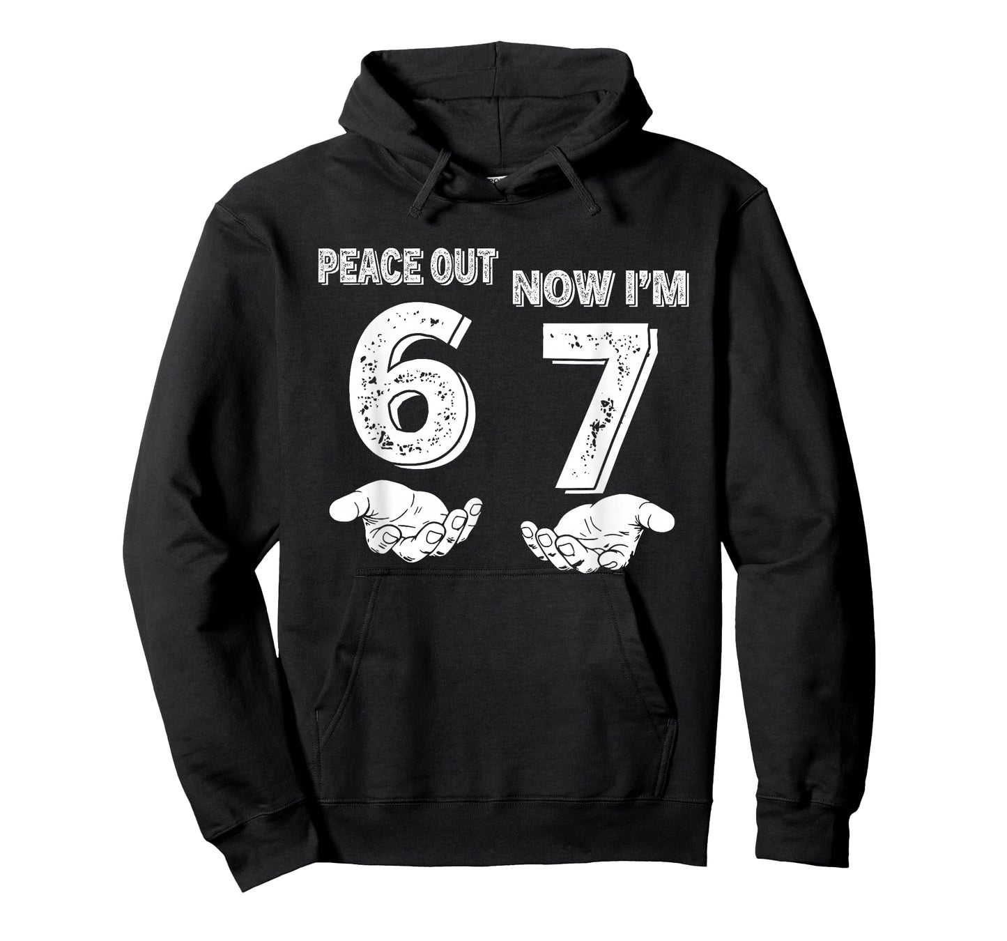 7 Years Old Birthday Peace Out 6 Now I'm 7 67 Birthday Kids T-Shirt