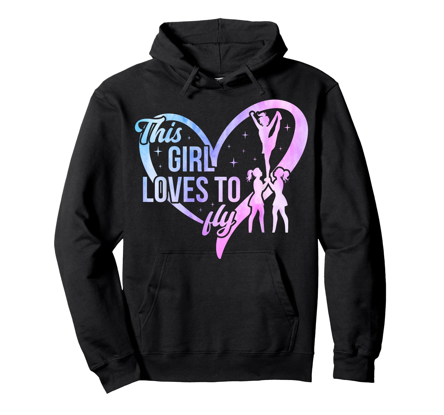 This Girl Loves to Fly Cheer Flyer Cheerleading Flyer T-Shirt