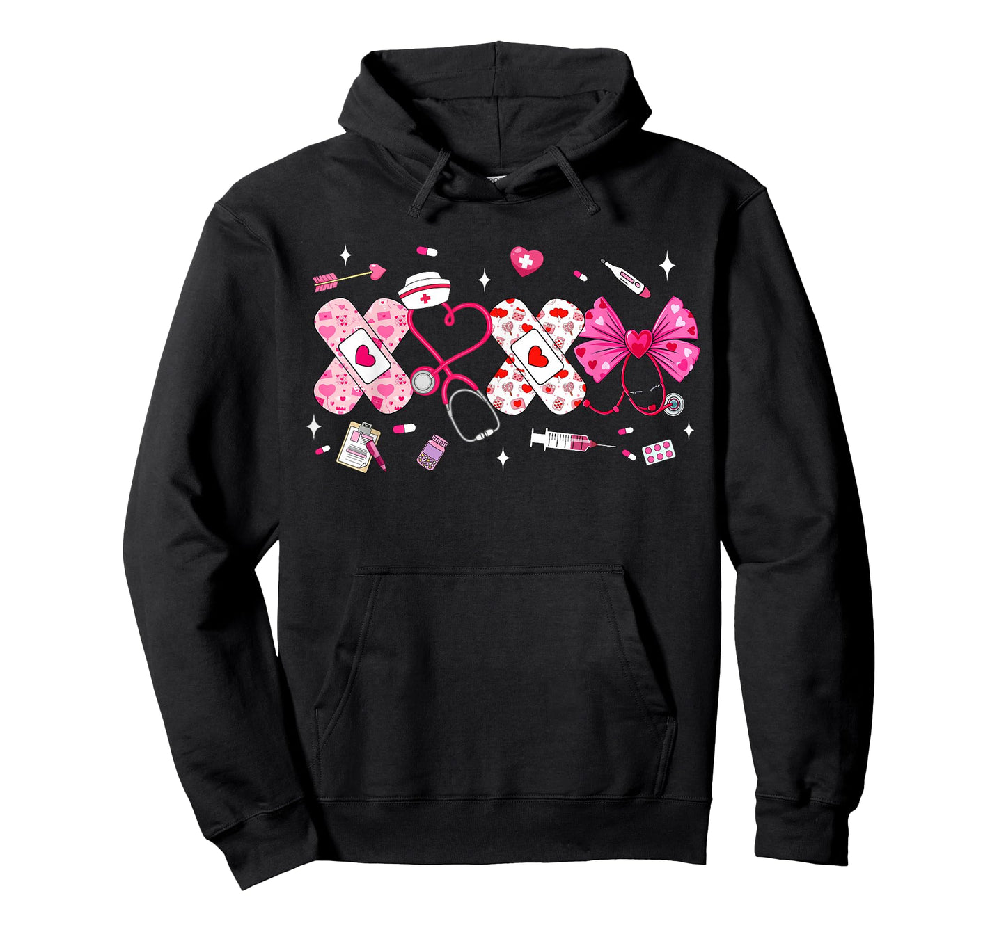 XOXO Nurse Valentines Day Stethoscope Valentine for Nurse T-Shirt