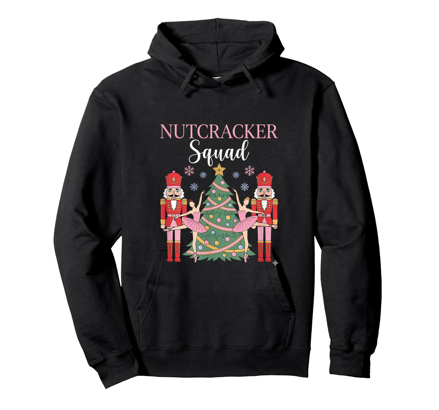 Nutcracker Ballet Christmas Ballerina Pink Dance Squad T-Shirt