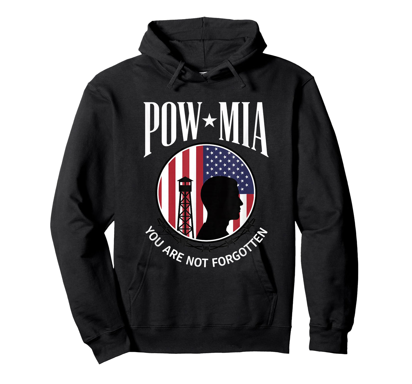USA POW MIA - You are Not Forgotten Patriotic American Flag T-Shirt