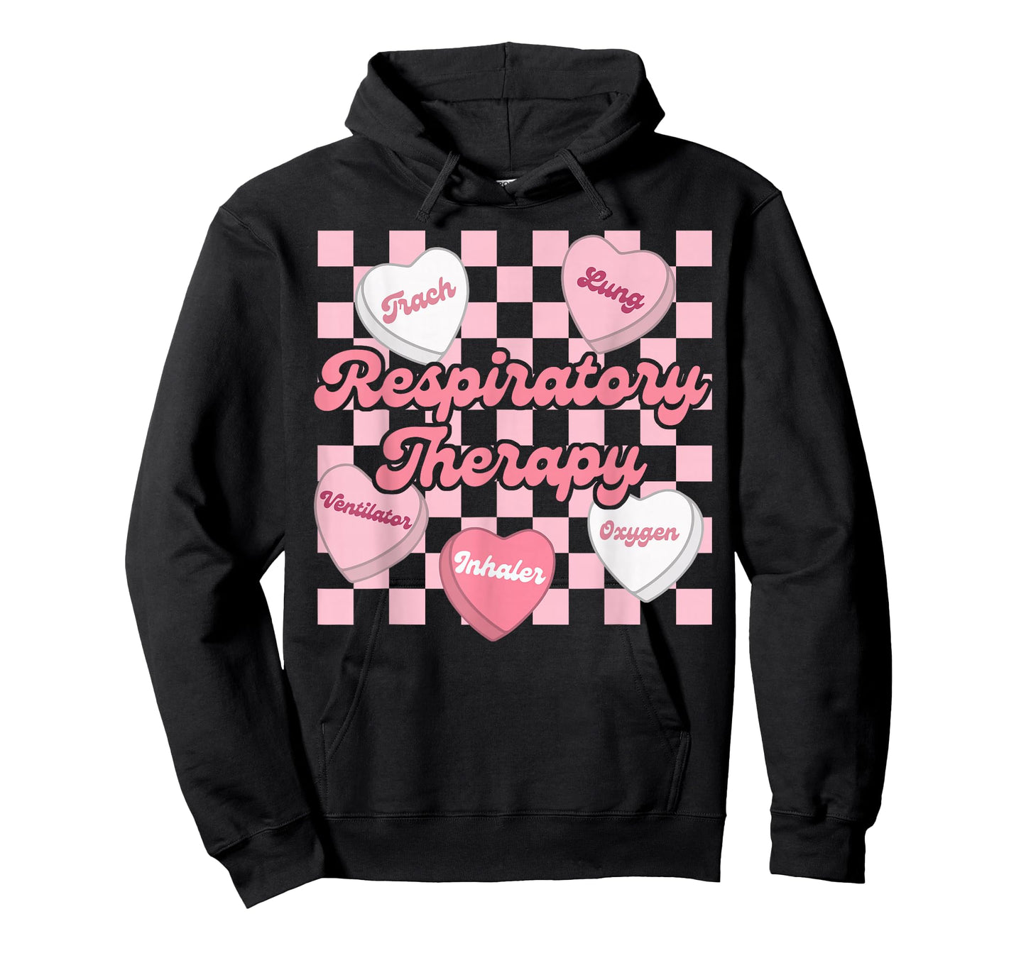 Retro Respiratory Therapy Candy Heart Valentine Day RT Nurse T-Shirt