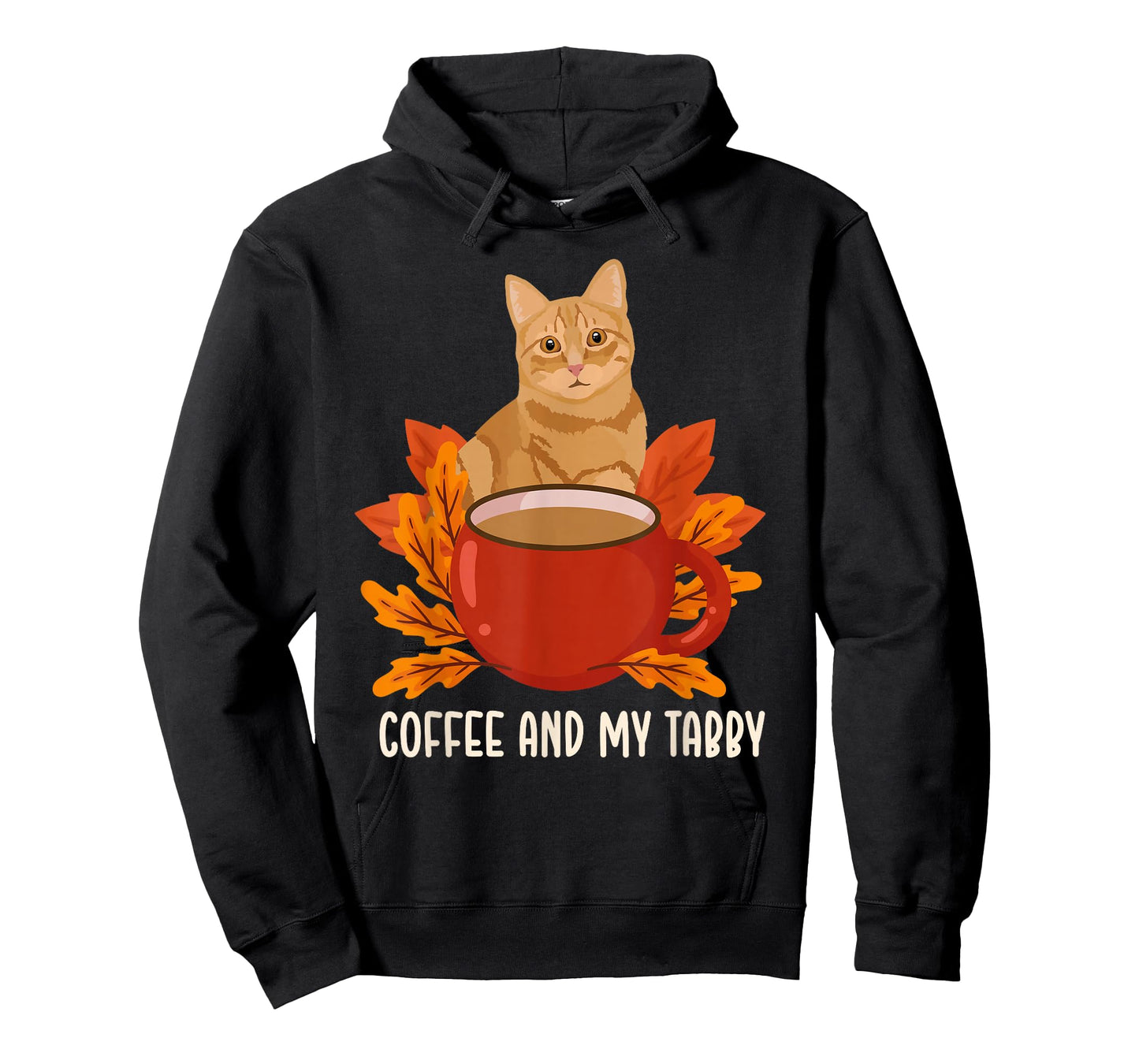 Coffee and My Orange Tabby Cat Owner Orange Tabby Cat Lover T-Shirt