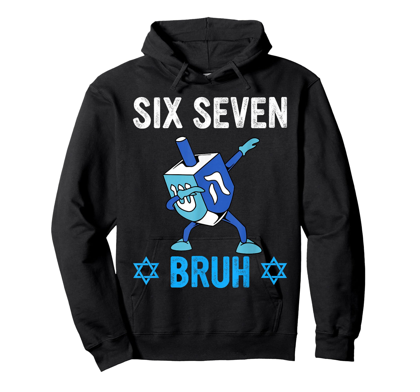 Six Seven Bruh 67 Hanukkah Chanukah Dreidel Dabbing 6 7 Meme T-Shirt