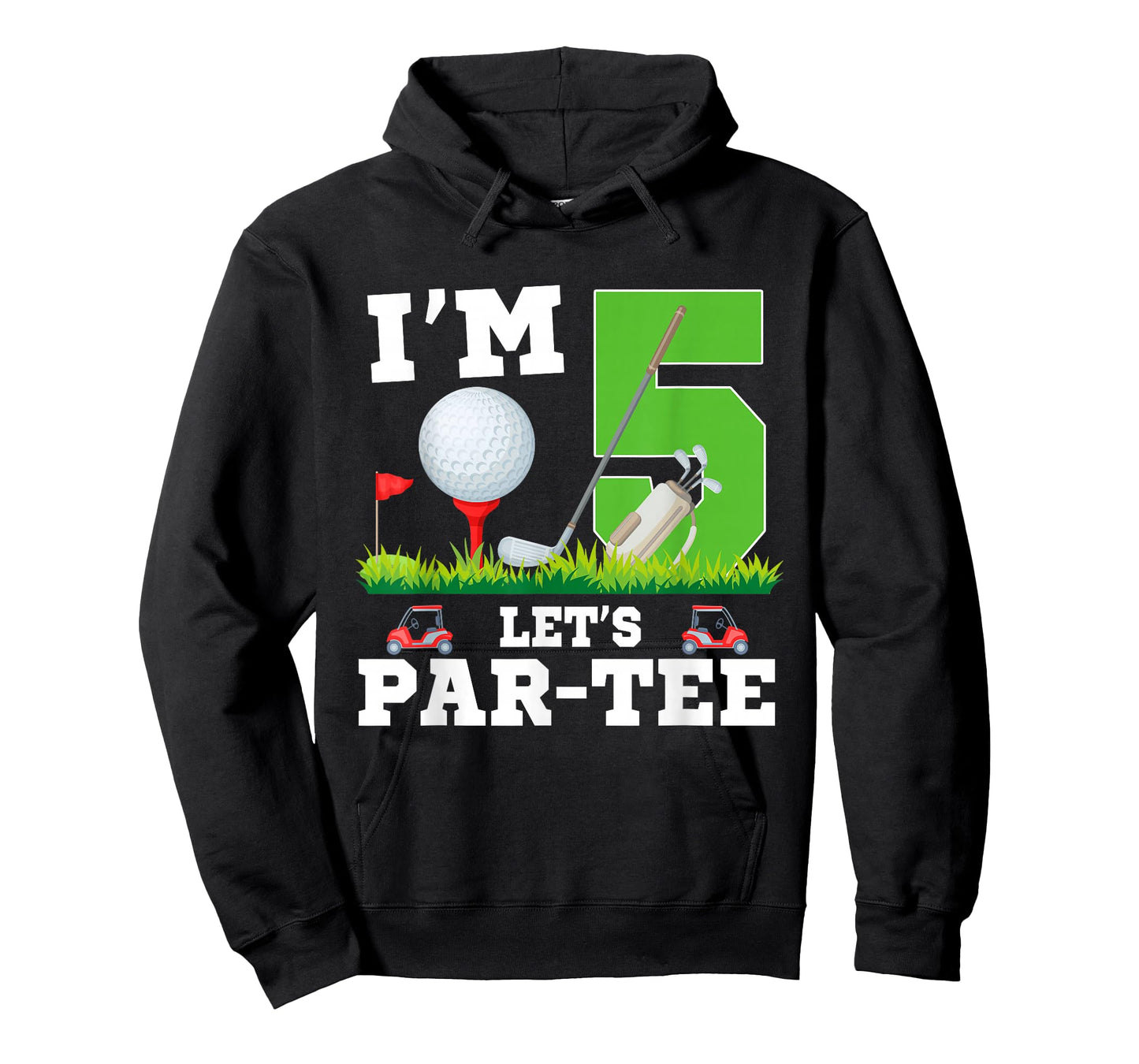 I'm 5 Year Old Let's Par-Tee Birthday Golf Themed Party T-Shirt
