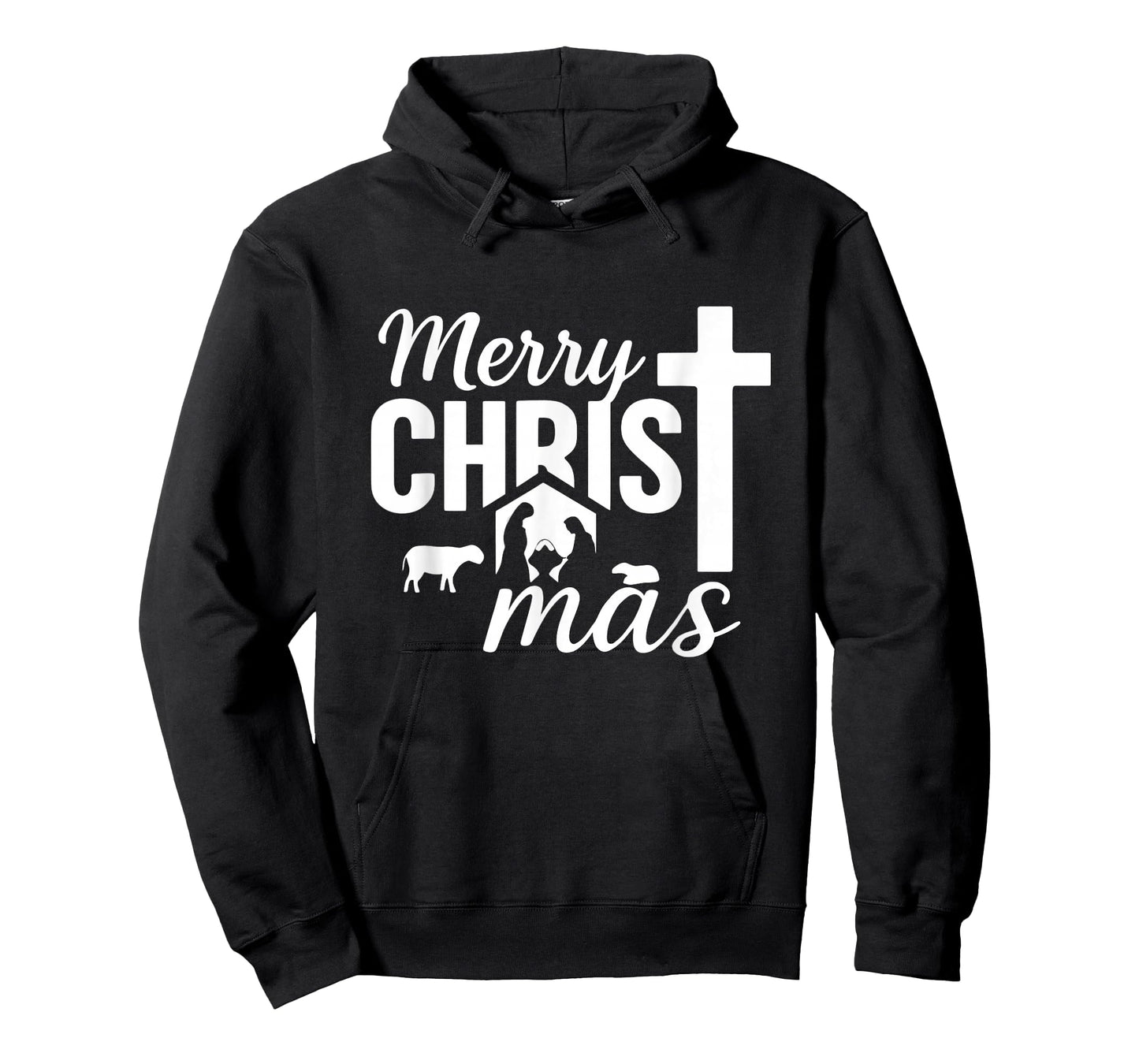 Merry Christ-Mas Christian Jesus Christmas Nativity Scene T-Shirt