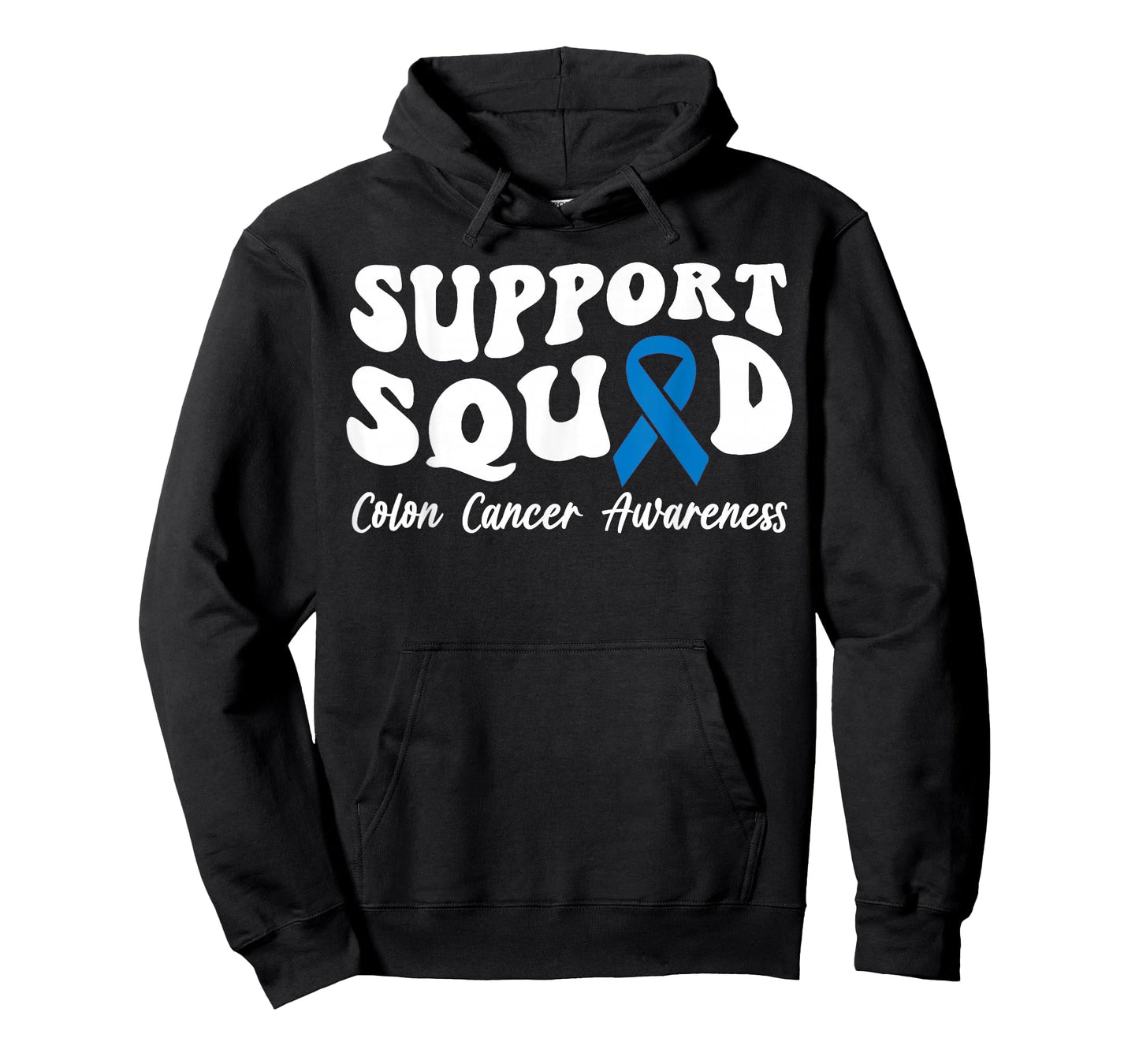 Colon Cancer Blue Ribbon Support Squad Colon Cancer T-Shirt