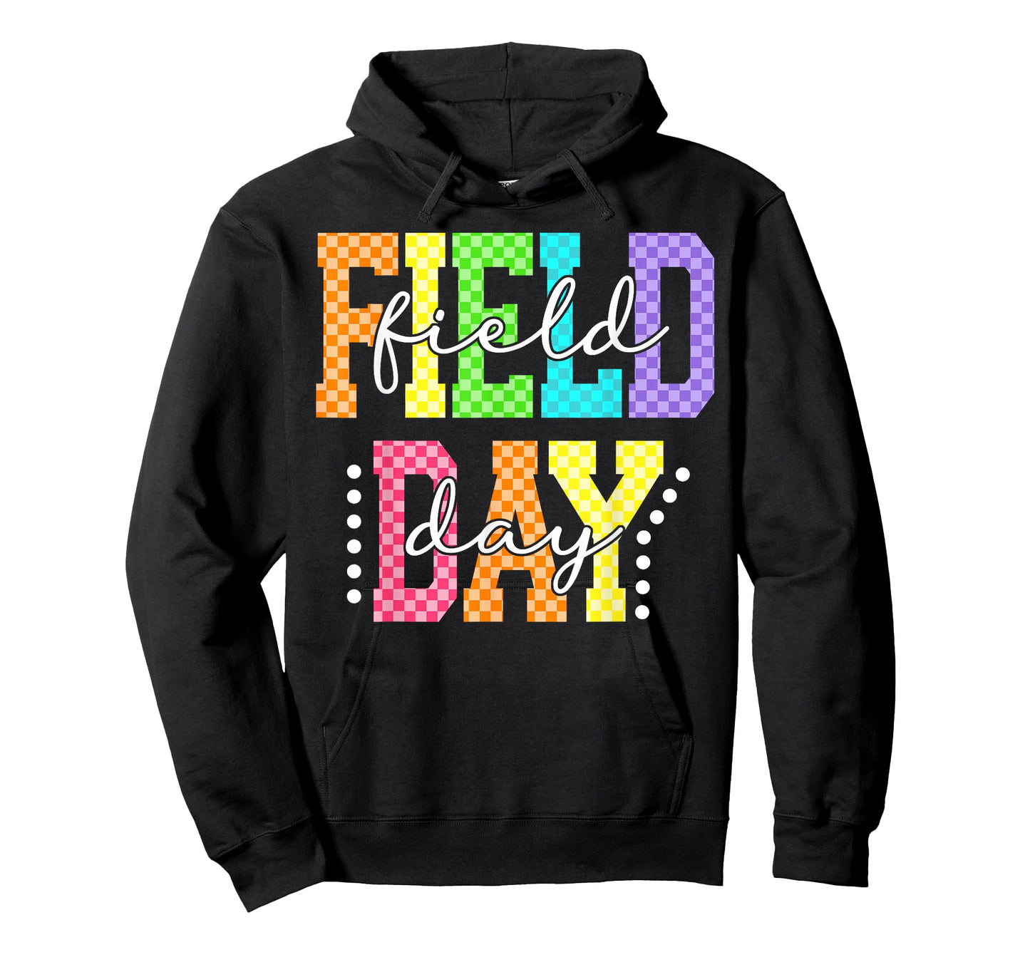 Happy School Field Day Teacher Boy Girl Kid Checkered T-Shirt