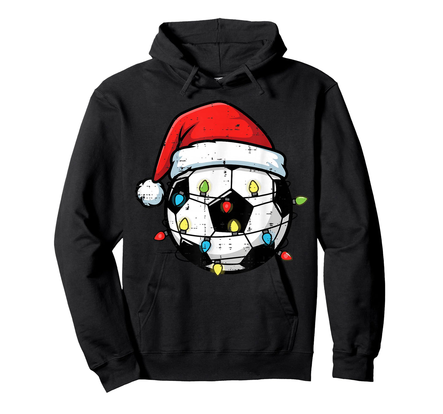 Christmas Soccer Ball Santa Xmas Football Sport Men Boys Kid T-Shirt