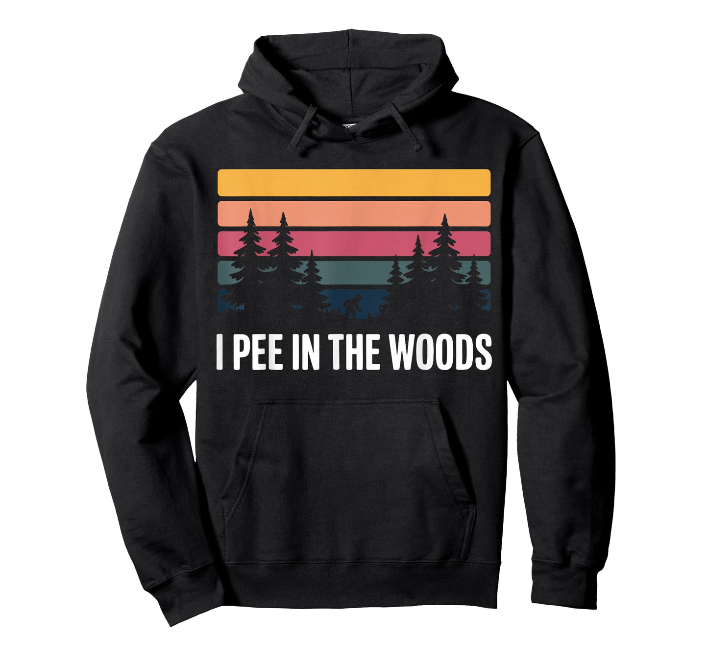 I Pee Outside Funny Camping Hiking I Pee in Woods Men Women T-Shirt