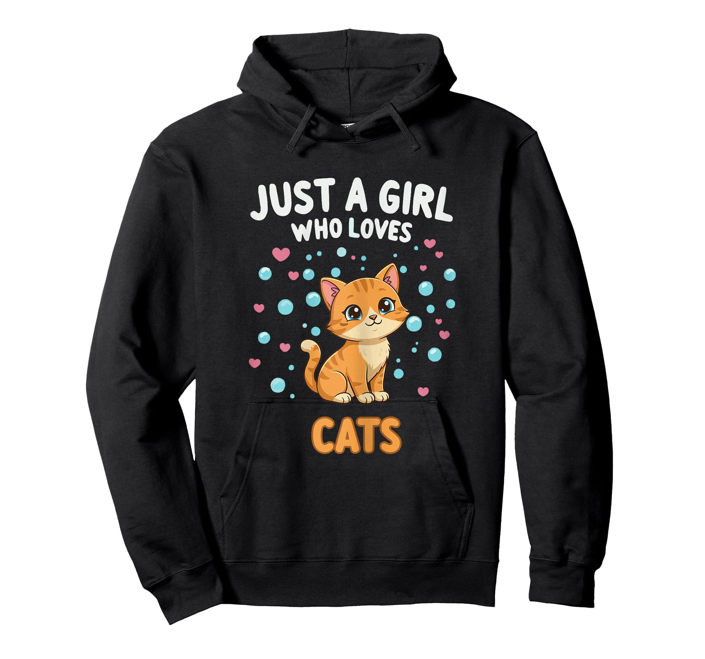 Kawaii Cat Just A Girl Who Loves Cats Shirts for Girls T-Shirt
