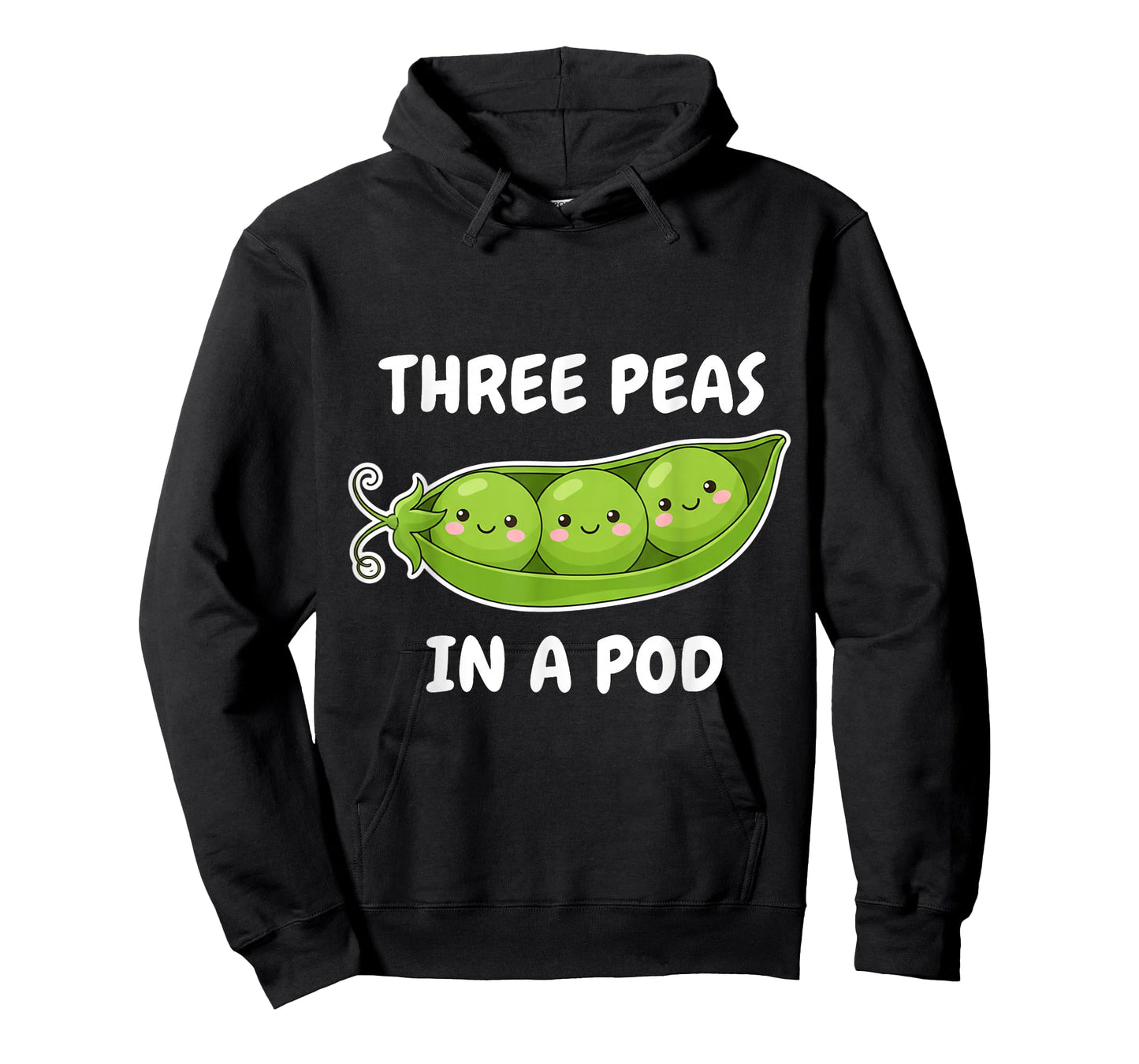 Three Peas in a Pod Cute Kawaii Funny T-Shirt