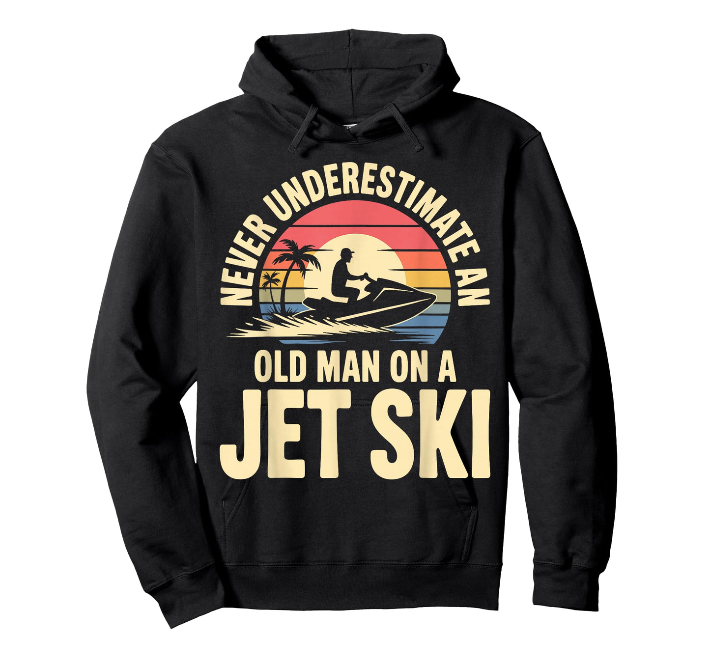 Jet Ski Art for Grandpa Men Jetski Lover Water Sport Jet Ski T-Shirt