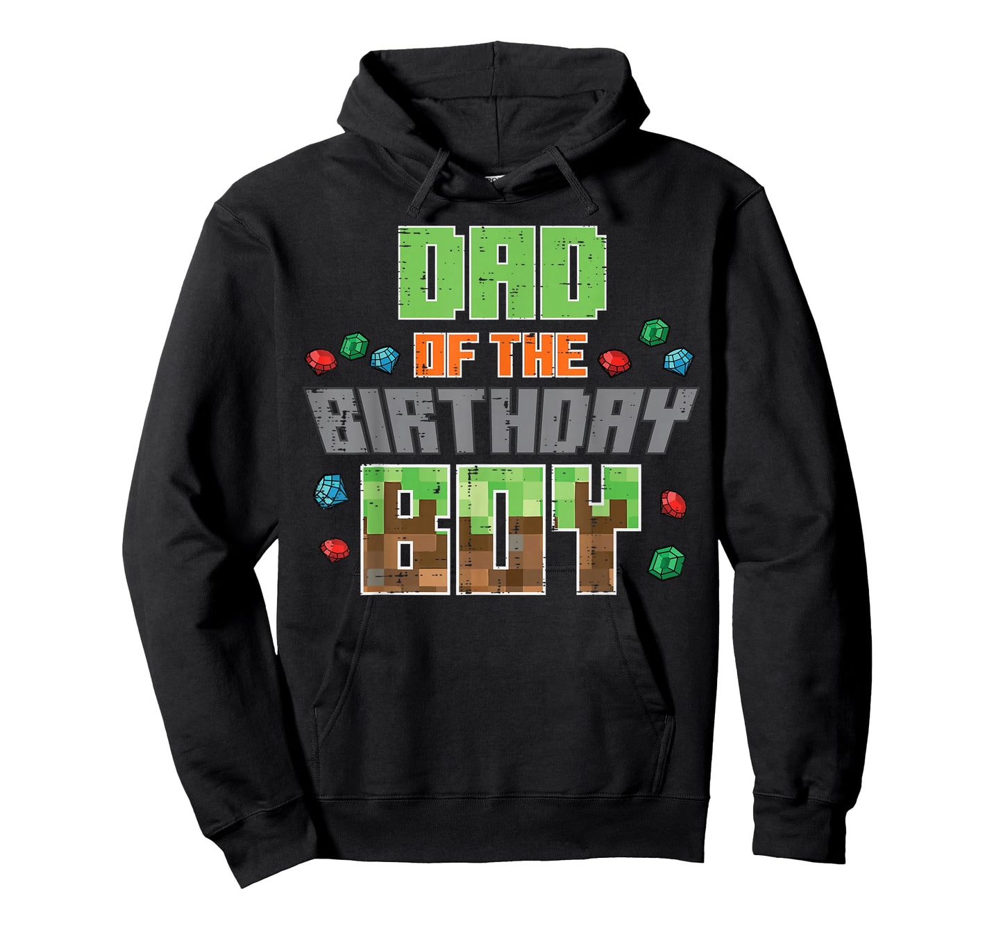 Dad of Birthday Boy Pixel Gaming Bday Party Men T-Shirt
