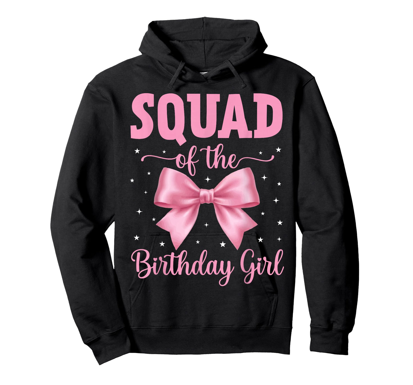 Squad of Birthday Girl Coquette Bow Party Family Matching T-Shirt
