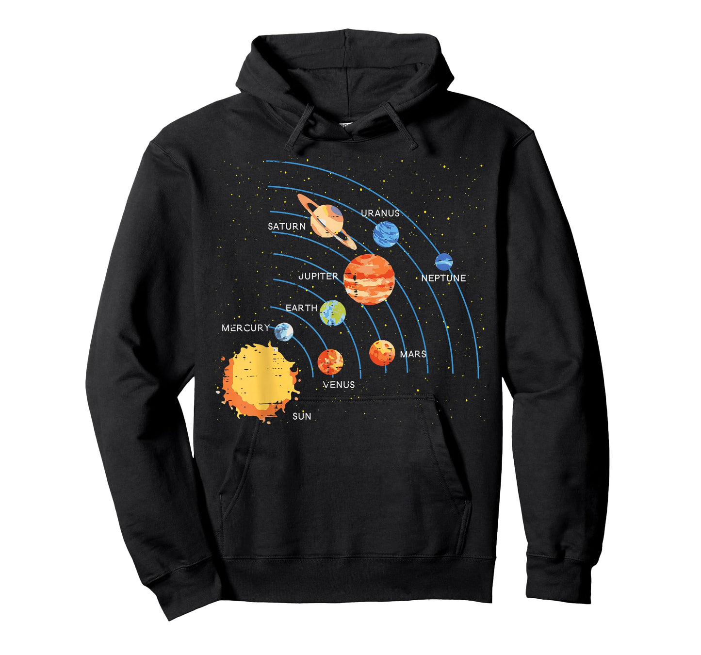 Solar System Sun Planets Orbit Space Galaxy Men Women Kids T-Shirt