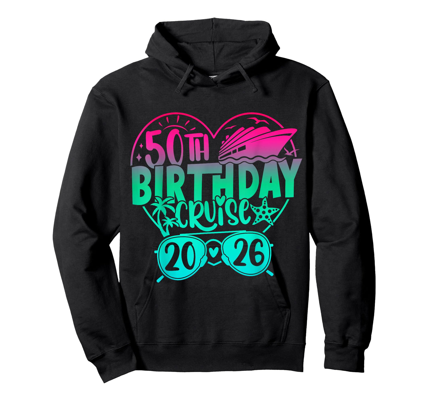 50th Birthday Cruise 2026 Family Cruise Vacation 50th Bday T-Shirt