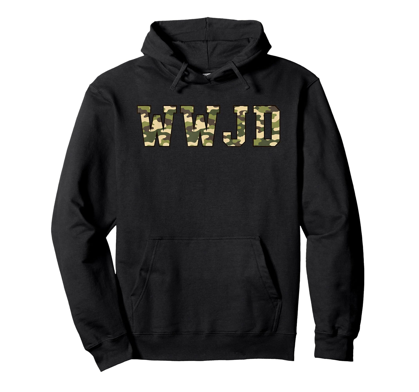 Christian WWJD Camo Military Hunting Faith T-Shirt