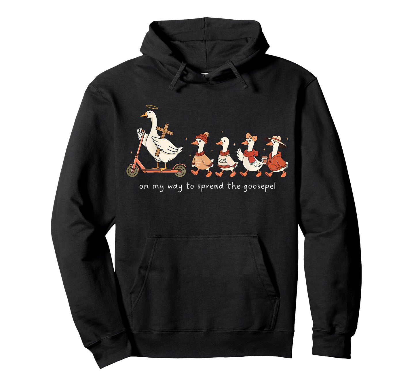 On My Way to Spread The Goosepel Funny Christian Faith Goose T-Shirt