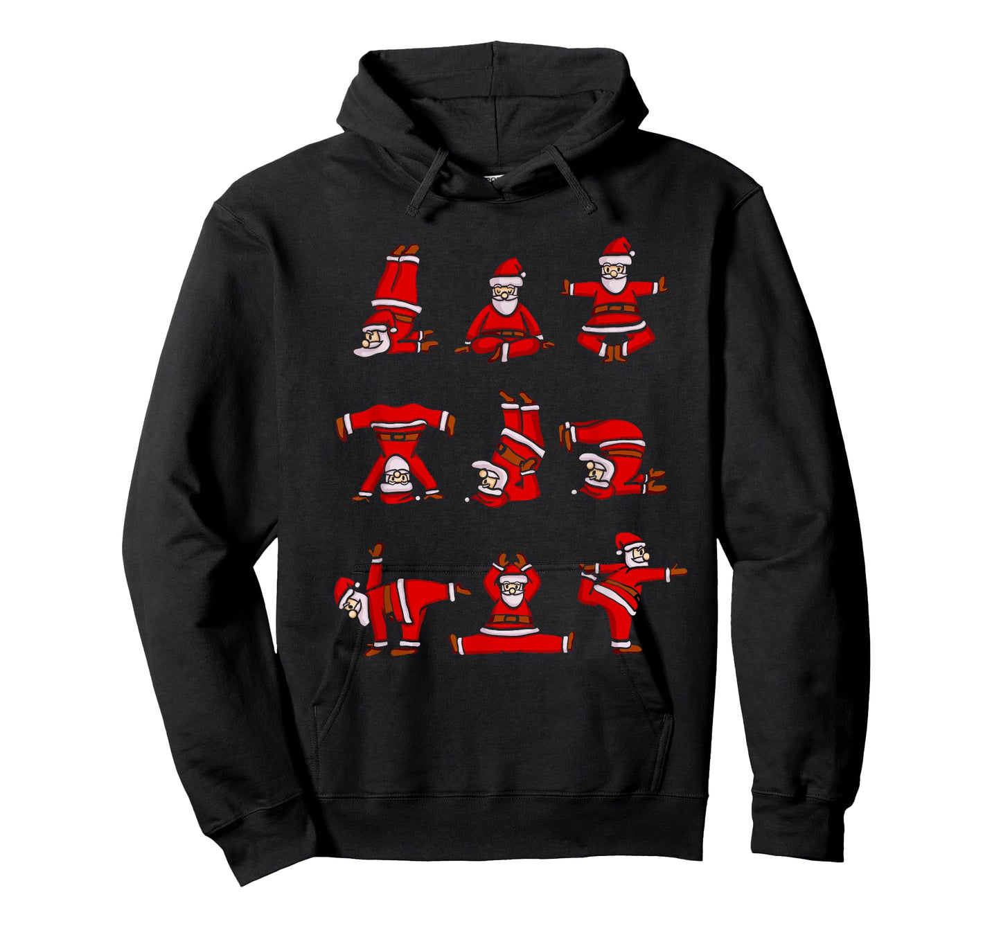 Yoga Santa Women Men Kids Funny Christmas T-Shirt
