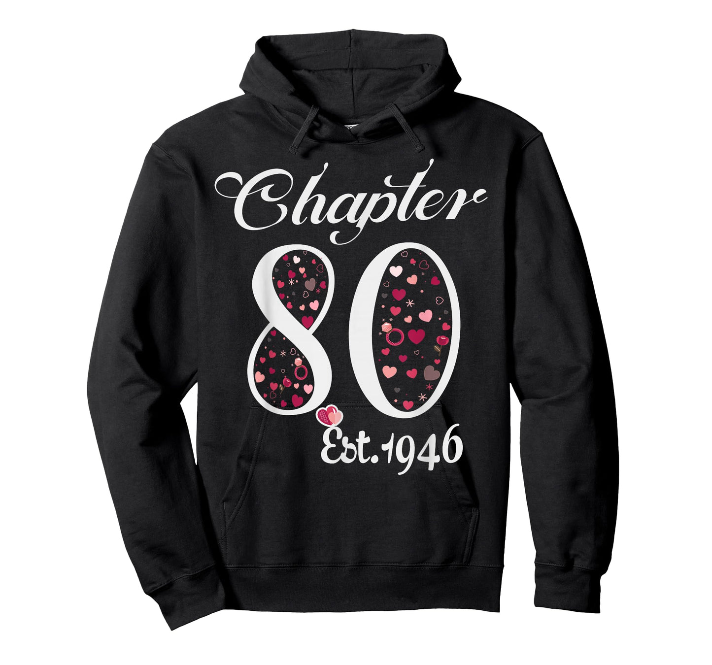 Chapter 80 EST 1946 Happy 80Th Birthday Girl Gift for Her T-Shirt