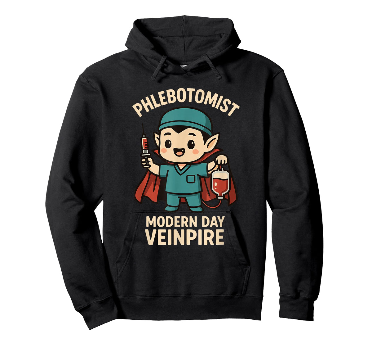 Funny Phlebotomy Vampire Pun Nurse Veinpire Phlebotomists T-Shirt